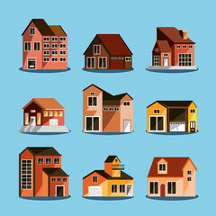 set icons houses