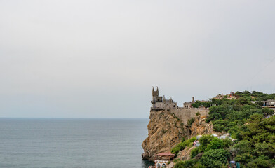 Fototapeta na wymiar Crimea. View of the Swallow's Nest castle