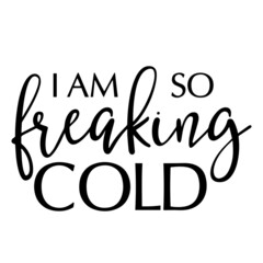 i am so freaking cold background inspirational quotes typography lettering design
