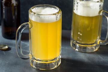Cold Refreshing Lager Beer in a Mug
