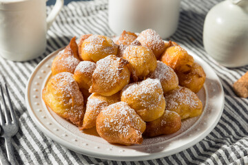 Homemade Italian Zeppole Donuts