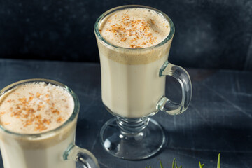 Boozy Warm Tom and Jerry Cocktail