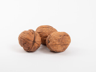 walnut on a white background.