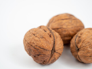 walnut on a white background.