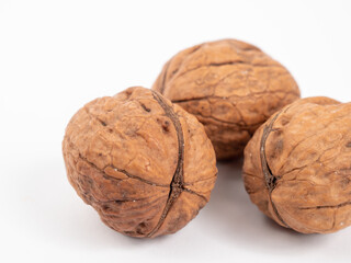walnut on a white background.