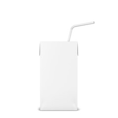 Blank milk or juice pack
