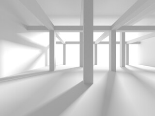 White Modern Background. Abstract Building Concept