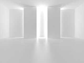 Obraz premium Abstract White Architecture Design Concept