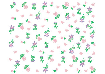 Lilac Peach Flower Full Prints