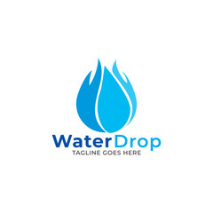 plumbing water logo icon vector template.