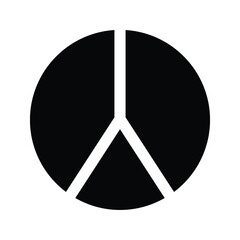 peace graphic element Illustration template design on white backround