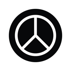 peace graphic element Illustration template design on white backround