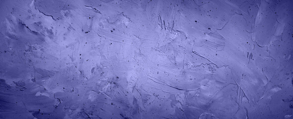Fond de texture de plâtre grunge bleu violet avec des traits rugueux