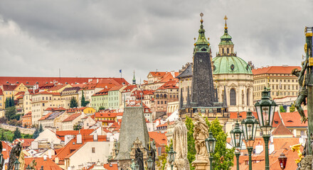 Naklejka na ściany i meble Prague Old Town, HDR Image