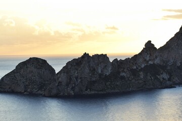 
Rocks, the sea and the sky near Ibiza