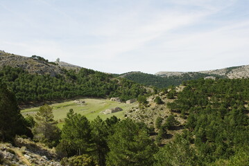 Fototapeta na wymiar view of the hills of region country