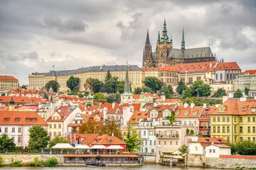 Naklejka na ściany i meble Prague Historical Center, HDR Image