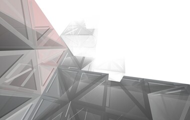 abstract architecture digital drawing 3d illustration