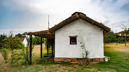 Fototapeta na wymiar Krasnodar Territory. Taman. Old houses in the Cossack village