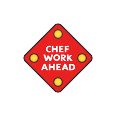 Obraz premium Chef work symbol