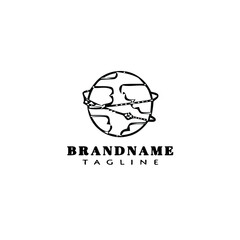 internet logo icon design template vector cute