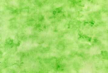 Abstract Watercolor Grunge Background with Bright Yellow-Green Textured Art Banner