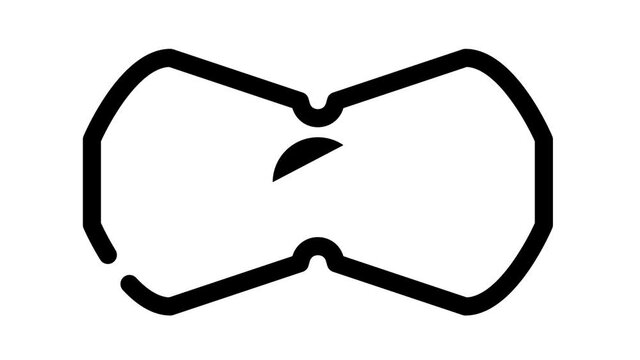 stimulant for press animated line icon stimulant for press sign. isolated on white background