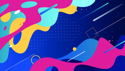 Colorful background with geometric shapes. Futuristic design posters.