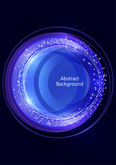 Abstract background bright colorful circles and lines, dots. Modern simple creative design with geometric patterns, dynamic shapes. Vector