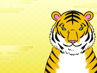 年賀状・謹賀新年・虎・寅