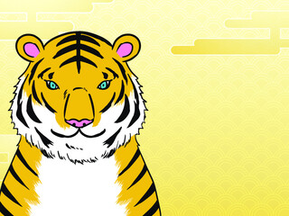 年賀状・謹賀新年・虎・寅