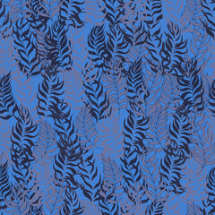 seamless pattern palm tree leaves  on background. For textiles, packaging, fabrics, wallpapers, backgrounds, invitations. Summer tropics