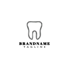 cute teeth or dentist logo icon vector illustration
