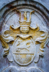 typical historic coat of arms
