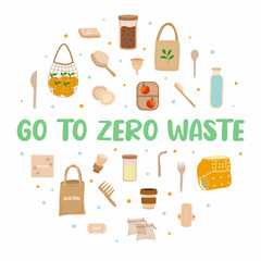 Go to Zero waste circle template