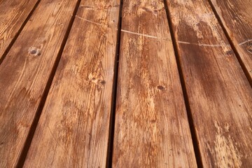 Wood deck lumber