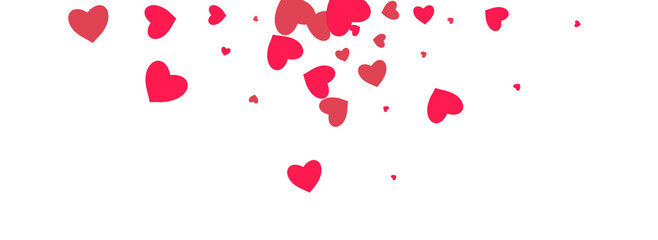 Maroon Color Confetti Vector Panoramic White