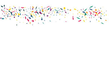 Fototapeta premium Color Particles Vector White Background. Fun