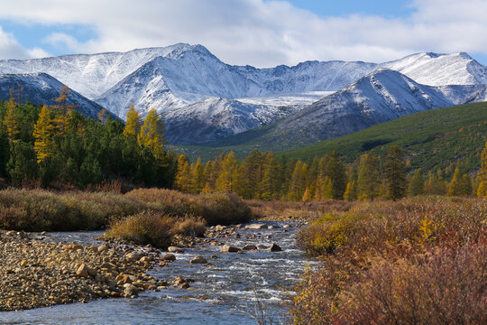 Mountains in snow
