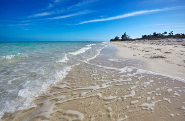 Caribbean solitude: Idyllic Long Bay Beach, Providenciales, Turks & Caicos Islands