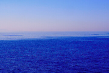sunrise over the Aegean Sea, off Tinos, famous Cycladic island