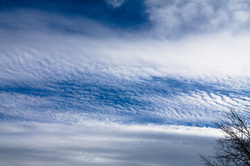 blue sky and clouds