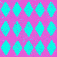 Trendy grunge seamless pattern. Colorful geometric print with abstract shapes design.