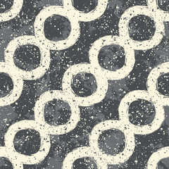 Trendy grunge seamless pattern. Colorful geometric print with abstract shapes design.