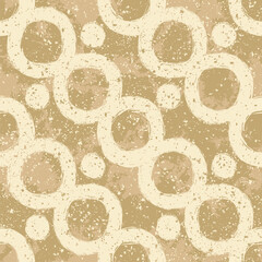 Trendy grunge seamless pattern. Colorful geometric print with abstract shapes design.