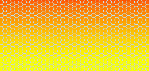 yellow Hexagon design. honeycomb texture for pattern and backdrop background