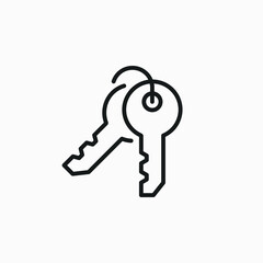 Keys Chain vector sign icon