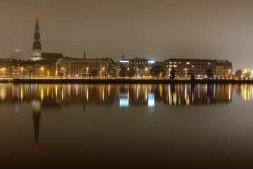 Obraz premium city by night