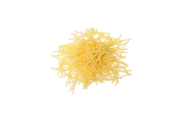 bunch of pasta isolated from background, white background