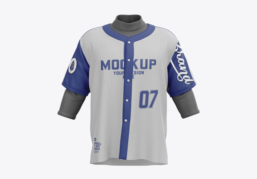 Men's Baseball Tshirt Mockup